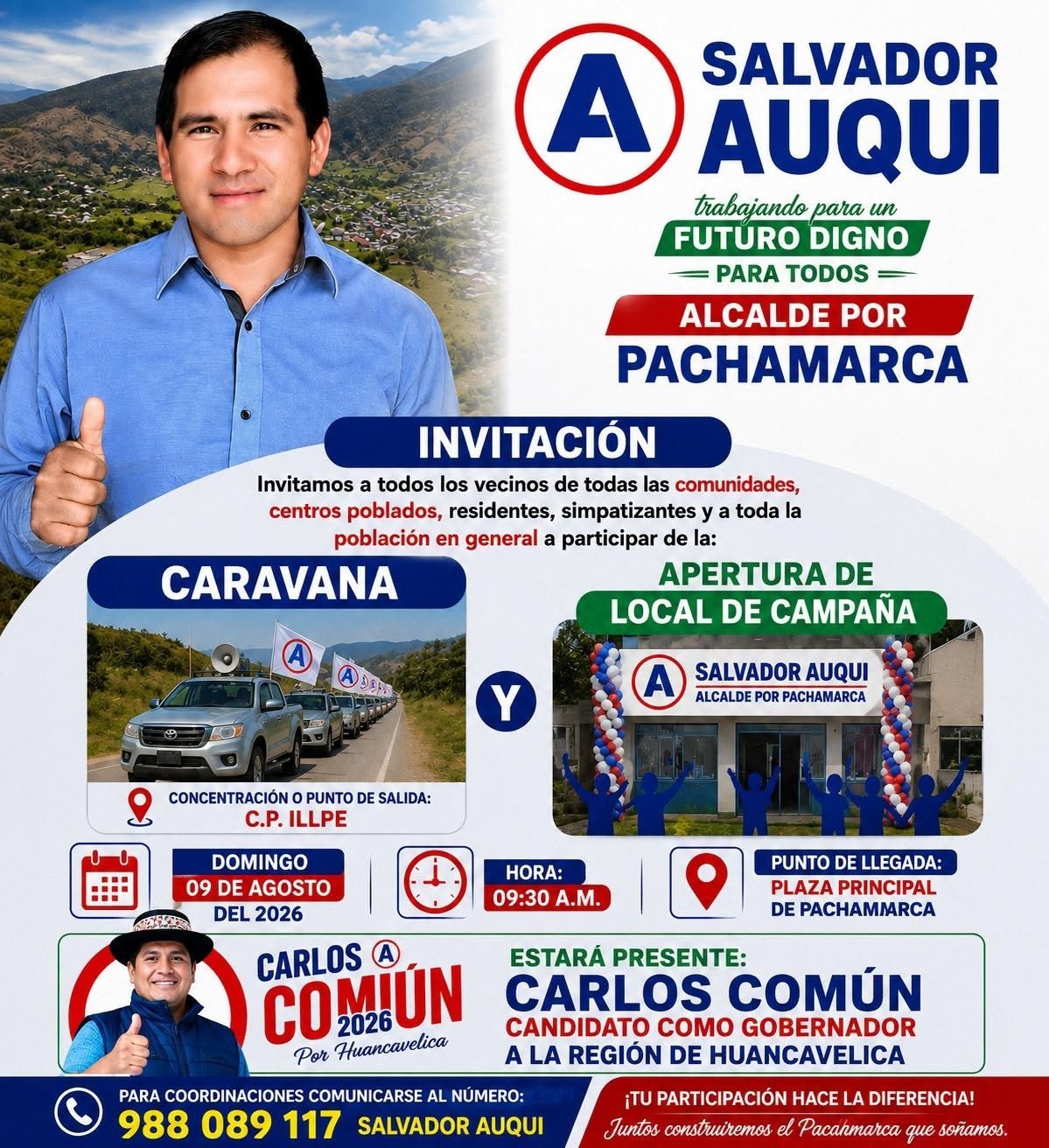 🚗📢 ¡GRAN CARAVANA E INAUGURACIÓN DEL LOCAL DE CAMPAÑA!